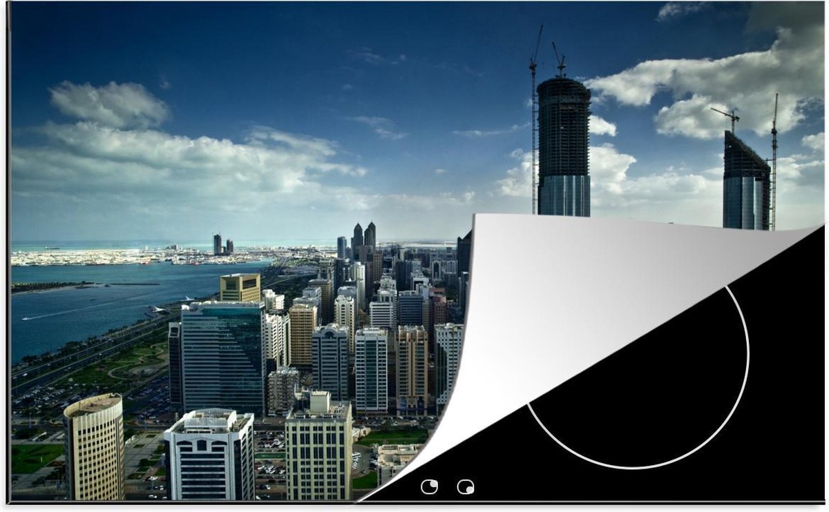Luxe inductie beschermer Abu Dhabi - 80x52 cm - stadscentrum van Abu Dhabi in Verenigde Arabische Emiraten  - inductiebeschermer