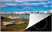 Luxe inductie beschermer Lanzarote - 78x52 cm - haven van Arrecife in Lanzarote  - inductiebeschermer