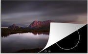 Luxe inductie beschermer Cradle Mountain - 80x52 cm - Zonsopgang Wiegberg Cradle Mountain in Tasmanië  - inductiebeschermer