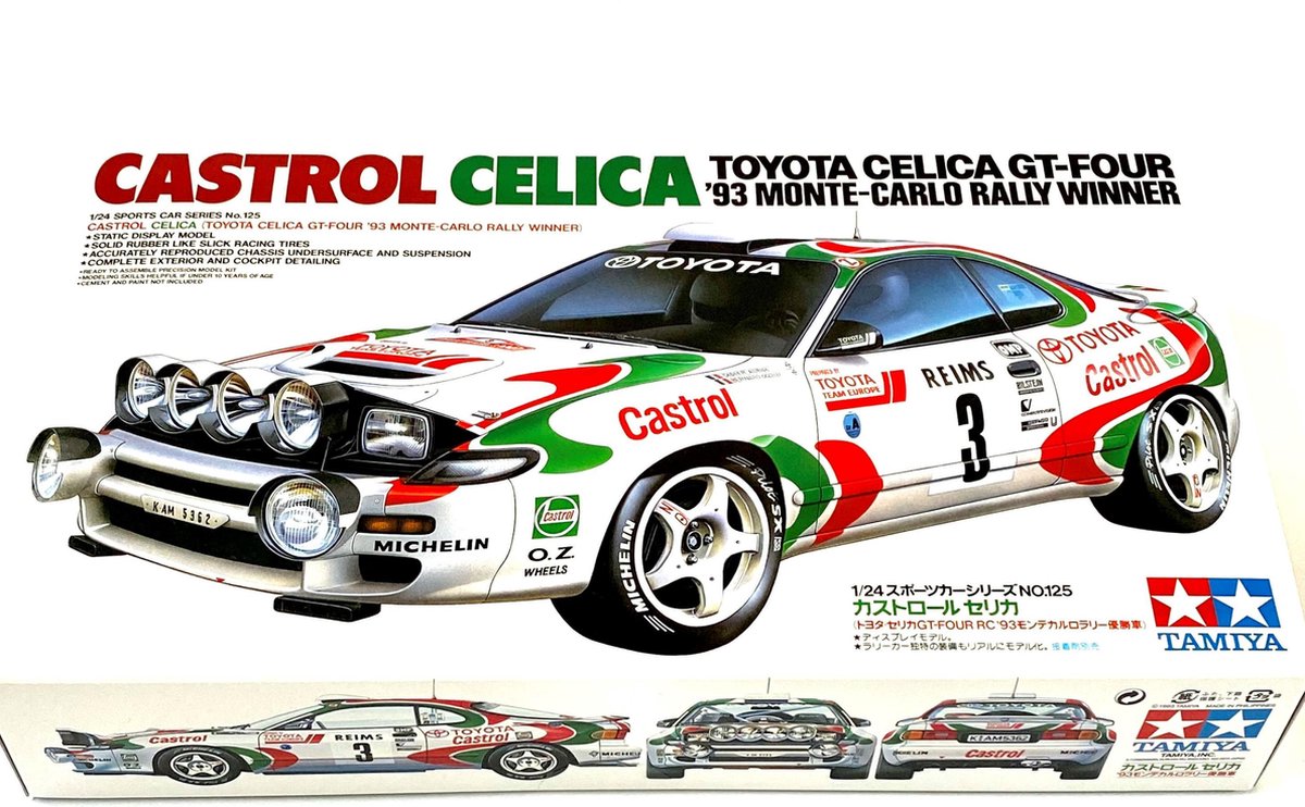 Tamiya 300024125 Castrol Celica Auto (bouwpakket) 1:24