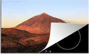 Luxe inductie beschermer Nationaal park Teide - 78x52 cm - Oranje gloeiende Teide-vulkaan in Nationaal park Teide in Spanje  - inductiebeschermer