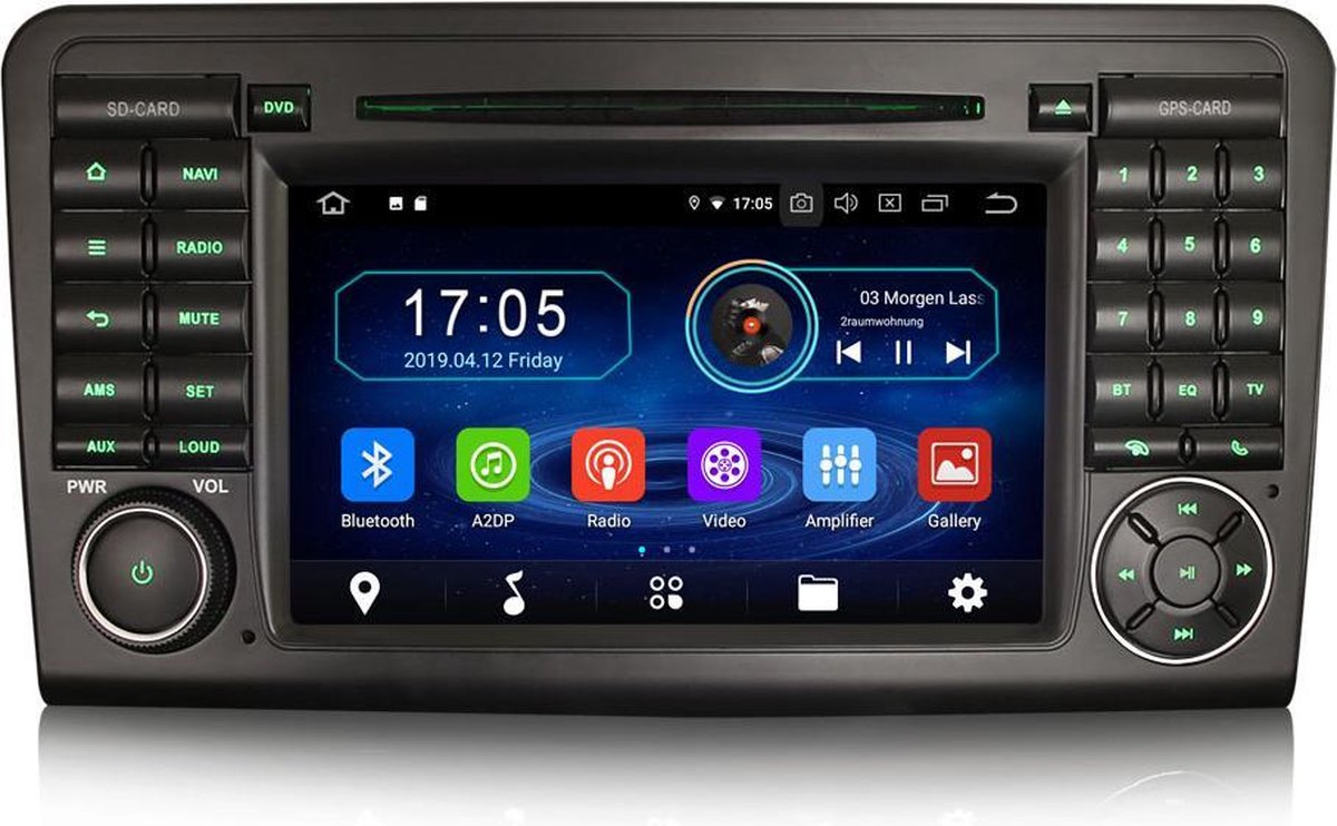 Mercedes ML/GL Klasse W164 X164 Android autoradio met Navigatie
