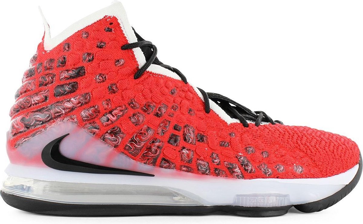 Nike LeBron 17 XVII - Uptempo - Heren Basketbalschoenen Sport Schoenen Sneakers Rood BQ3177-601 - Maat EU 42 US 8.5