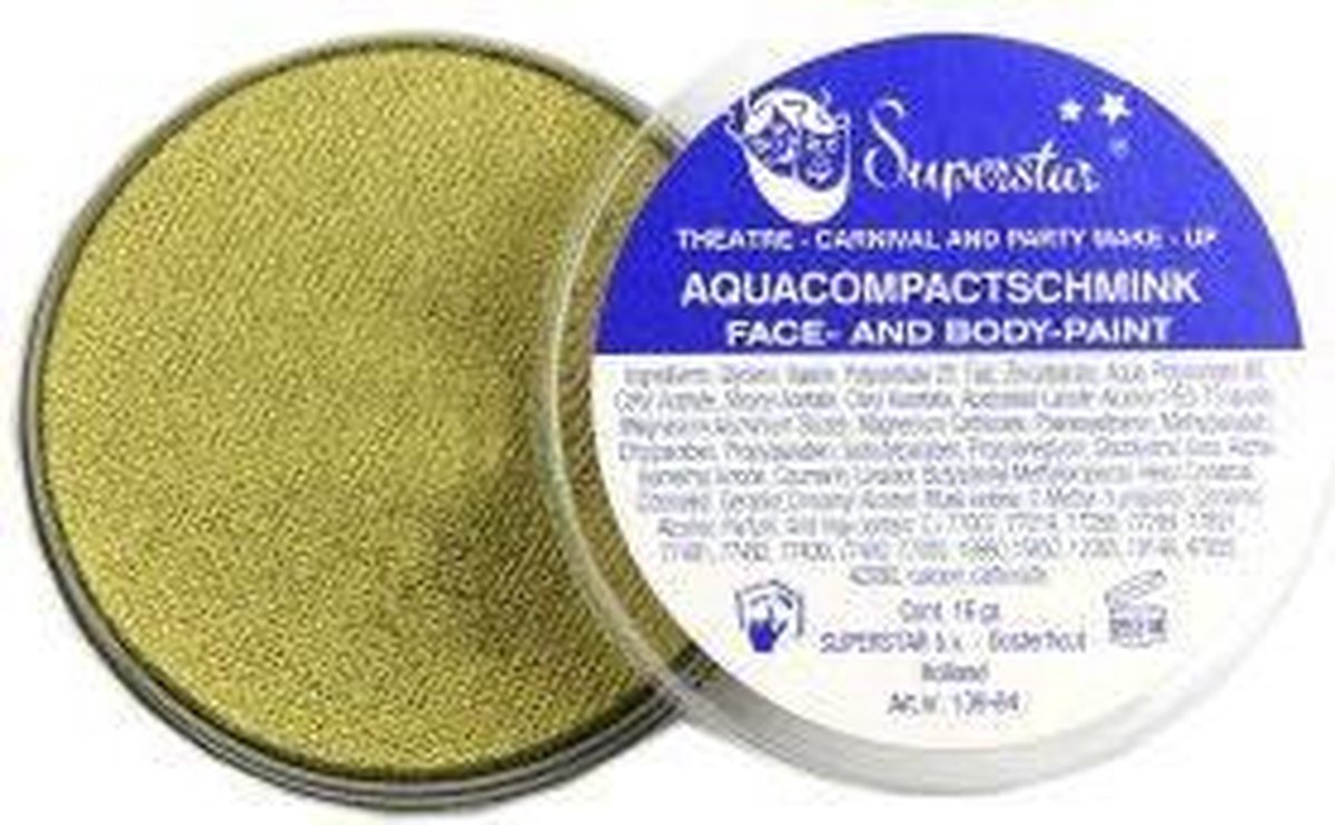 Aqua schmink goud 16gr