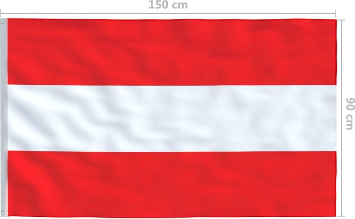 vidaXL Vlag Oostenrijk 90x150 cm  VDXL_146055