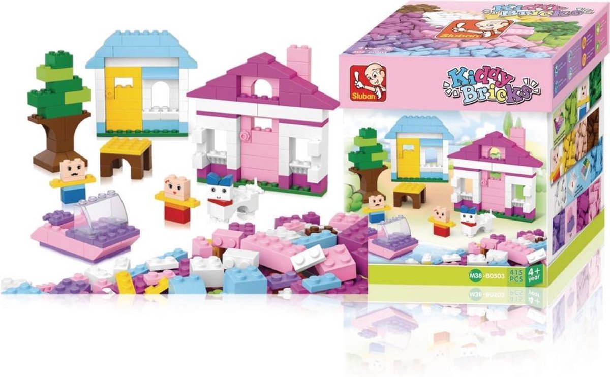 Sluban Kiddy Bricks - Basis Bouwstenen 415 stuks M38-B0503Sluban