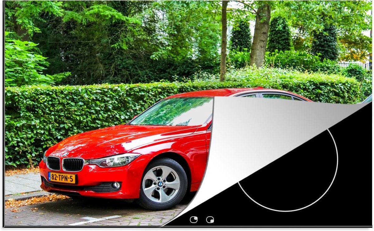 Inductie beschermer - BMW - Auto - Rood - 80x52 cm - inductiebeschermer