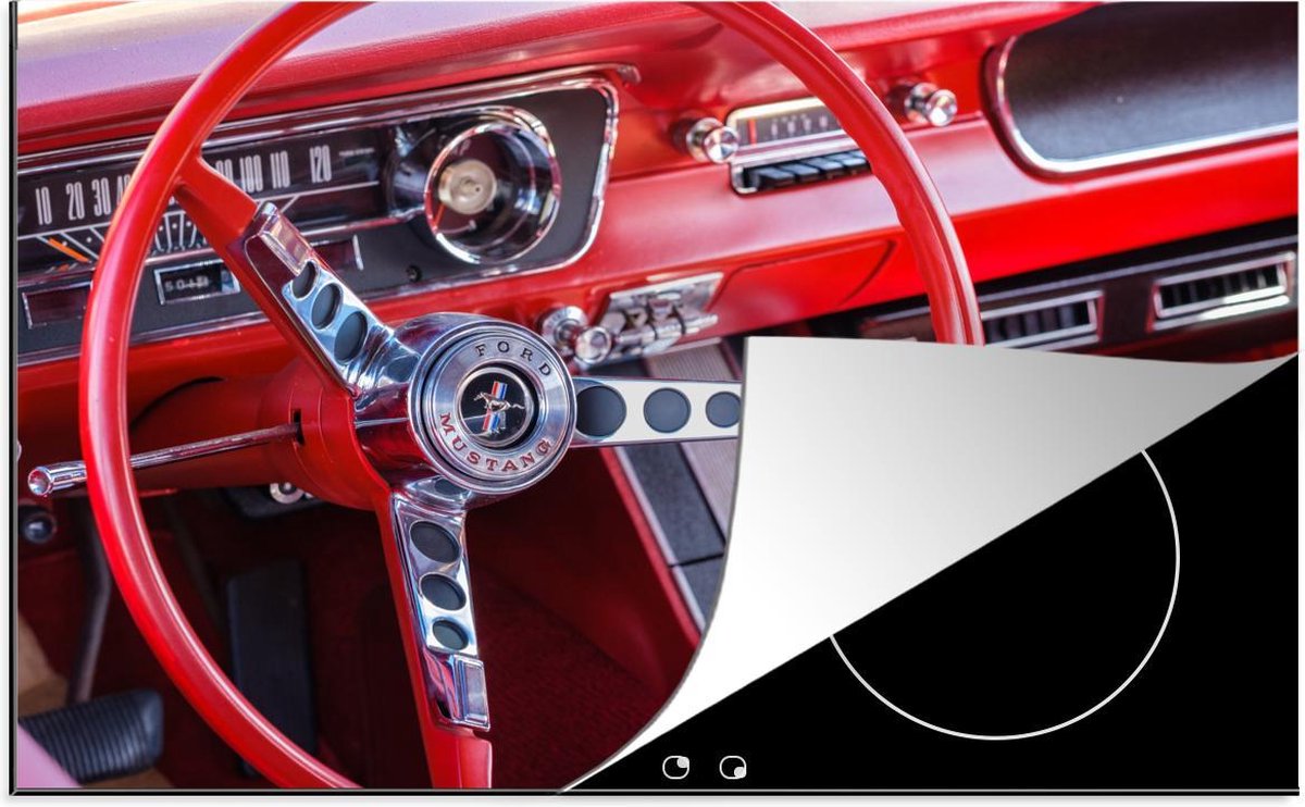 Inductie beschermer - Ford Mustang - Interieur - Rood - 78x52 cm - inductiebeschermer