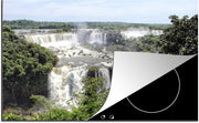 Luxe inductie beschermer Iguaçuvallen - 80x52 cm - watervallen van Iguaçu  - inductiebeschermer