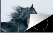 Luxe inductie beschermer Fries paard - 78x52 cm - Frisian horse  - inductiebeschermer