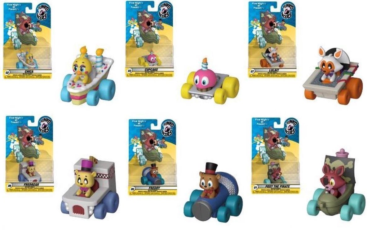 6x Funko Racers Five Nights At Freddys Freddy (+/- 5 cm)