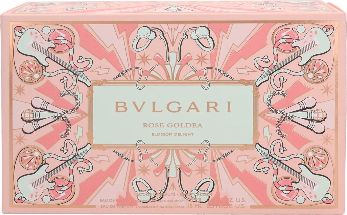 Bvlgari Rose Goldea Blossom Delight Eau De Parfum (edp) 75 Ml + Eau De Parfum (edp) 15 Ml + Cosmetic Bag