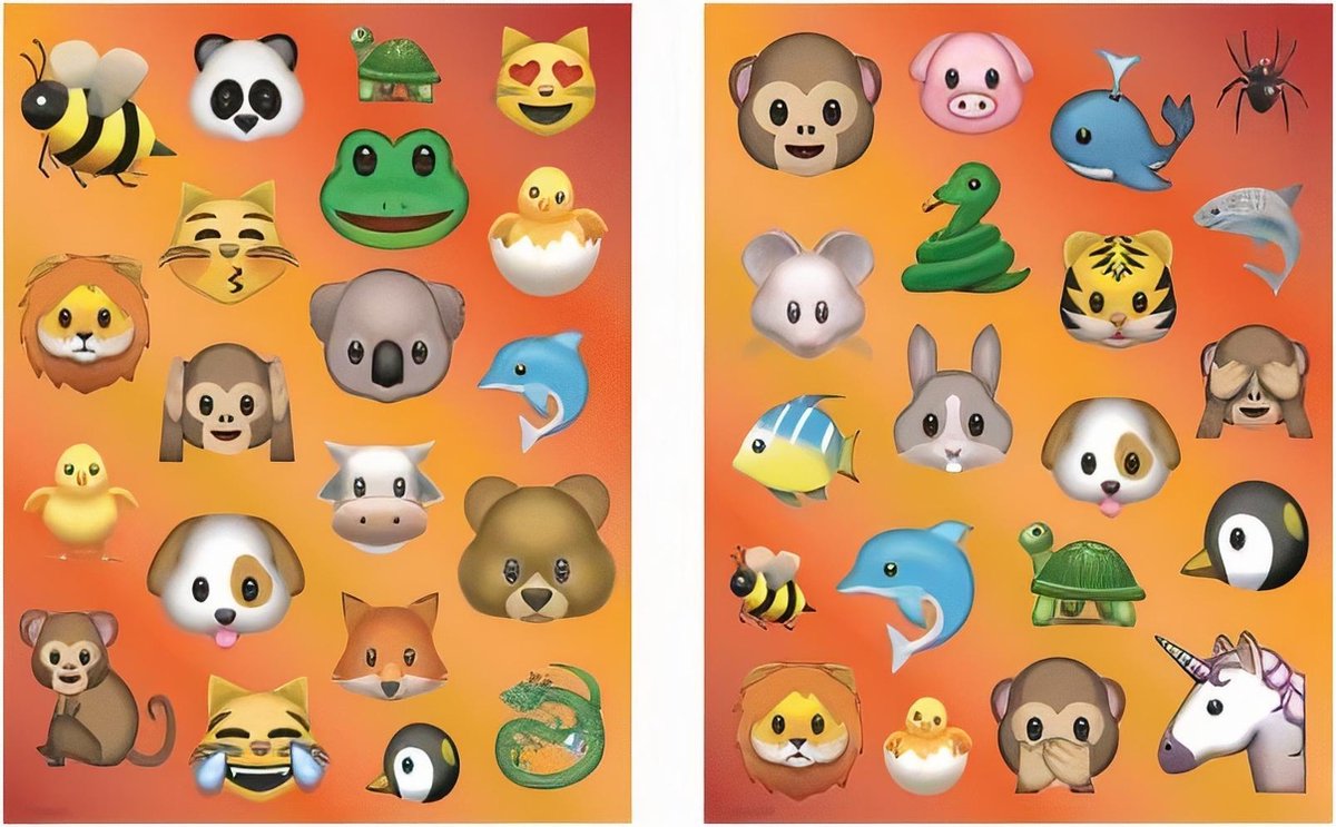 W&o Stickervel Emoticon Junior 21 X 30 Cm Papier Rood 2 Stuks