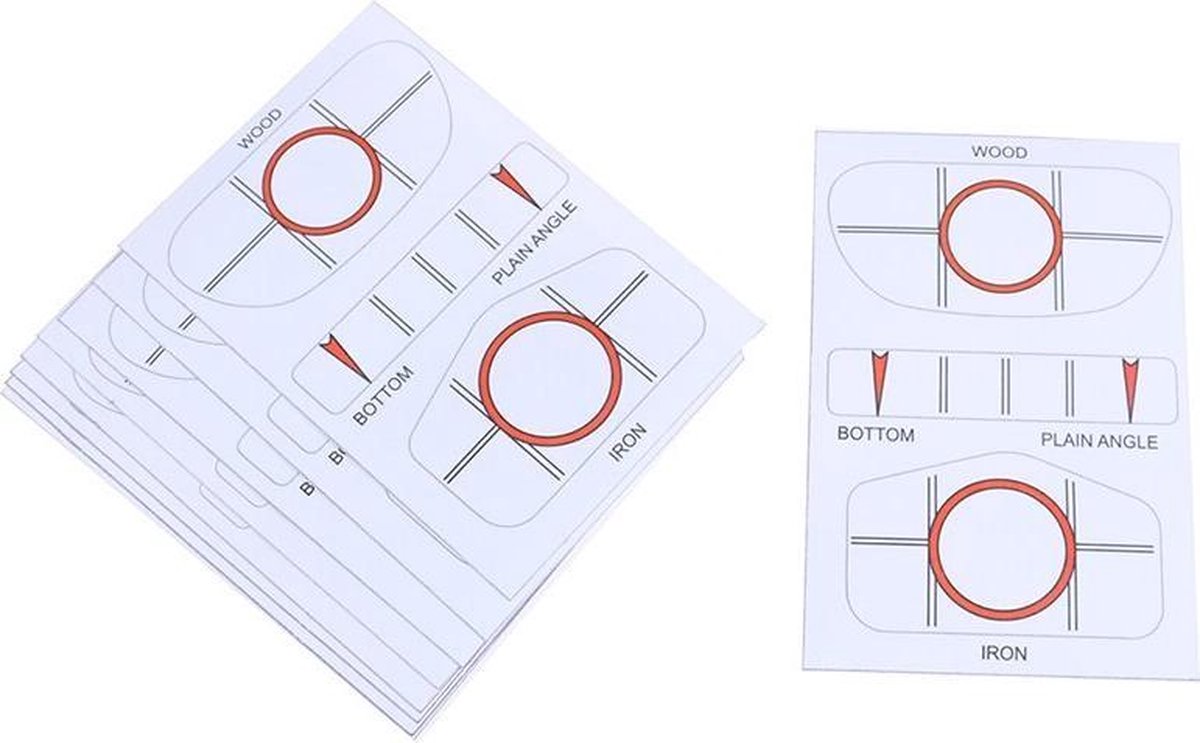Firsttee - Impactstickers 30 stuks - Verbeter je impact swing - Voor alle golfclubs - Golf accessoires - Golftrainingsmateriaal - Training - Golfset - Cadeau - Sport - Trainer - Trolley - Trainingsmaterialen - Golfballen afslaan mat - Net - Practice