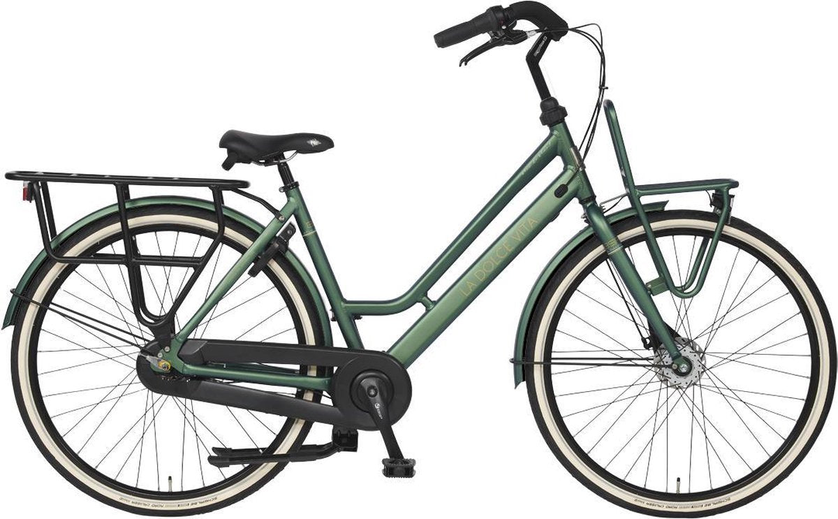 BSP La Dolce Vita Moederfiets Dames 57 cm Honing Groen Matt 7v