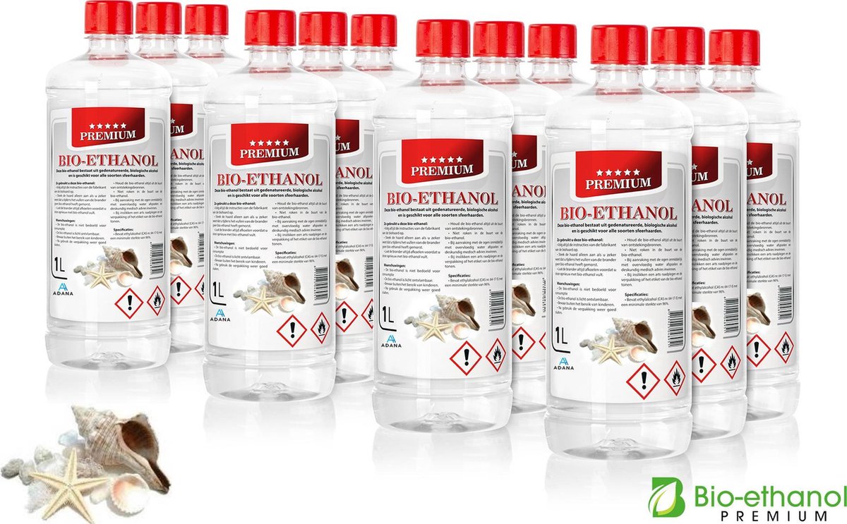 Adana- Bio-Ethanol met Zeegeur-PREMIUM- bioethanol  96