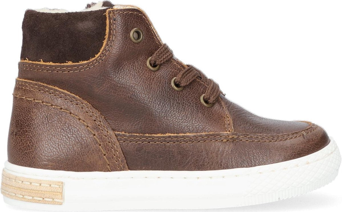 Pinocchio P2201 Veterschoenen - Jongens - Cognac - Maat 25