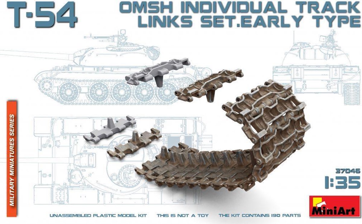 Miniart - T-54 Omsh Individual Track Links Set.early (Min37046)