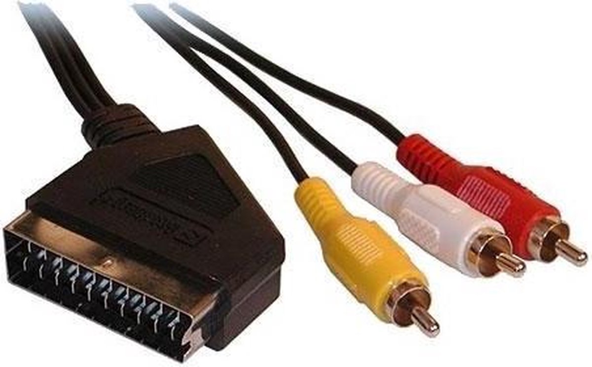 3 x RCA Male to Scart (1.5 meter)