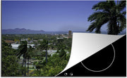 Luxe inductie beschermer Managua - 80x52 cm - Uitzicht over Managua in Nicaragua  - inductiebeschermer