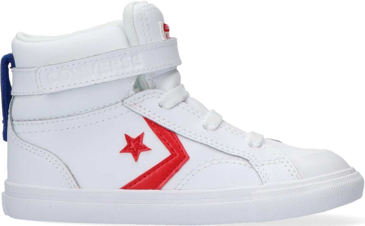 Converse Pro Blaze Strap Varsity Hoge sneakers - Leren Sneaker - Jongens - Wit - Maat 22