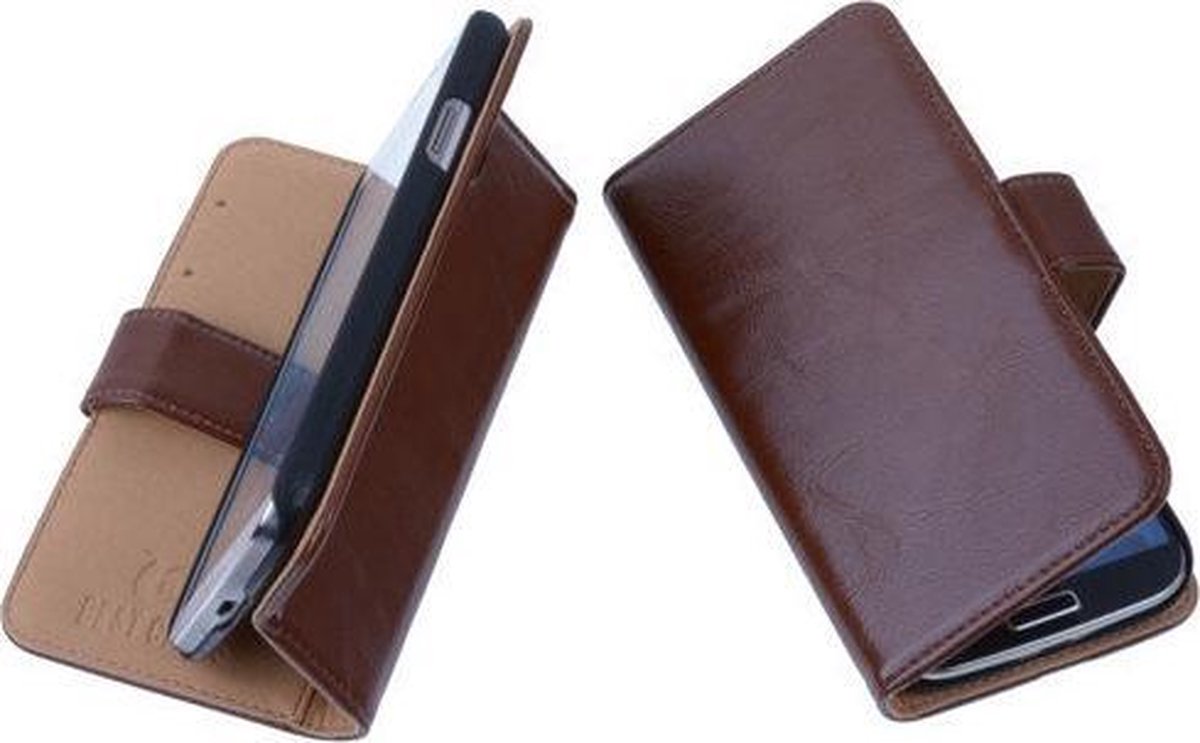 PU Leder Bruin Huawei Ascend G630 Book/Wallet Case/Cover Hoesje