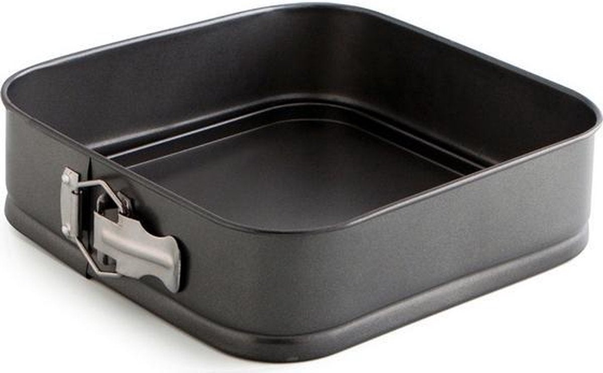 VSE vierkante springvorm 24 x 24 cm antraciet