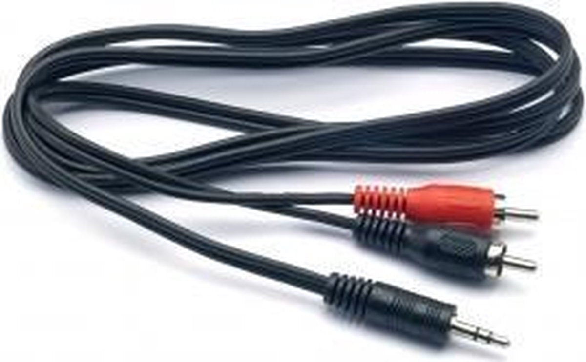 G&BL ELJ3S 1.5m 3.5mm 2 x RCA Zwart audio kabel