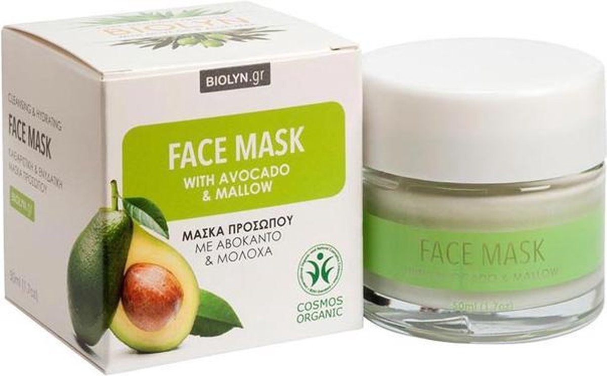 Biologische Gezichtsmasker - Onmiddellijke absorptie van talg - Verwijdert dode cellen en mee-eters - Biolyn