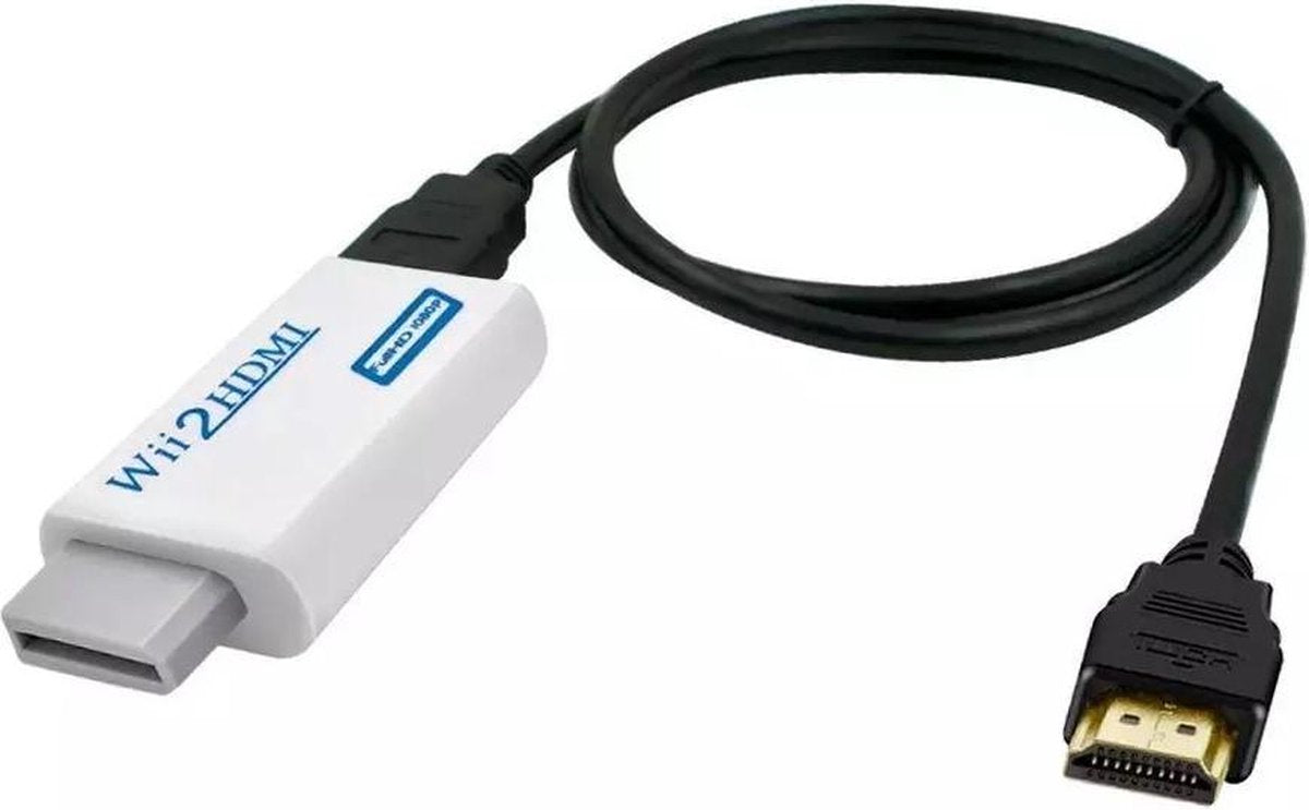 LOUZIR Nintendo Wii naar HDMI converter / omvormer / adapter + HDMI kabel 1.5 meter
