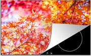 Luxe inductie beschermer Japanse esdoorn - 80x52 cm - Japanse esdoorn met herfstkleuren  - inductiebeschermer