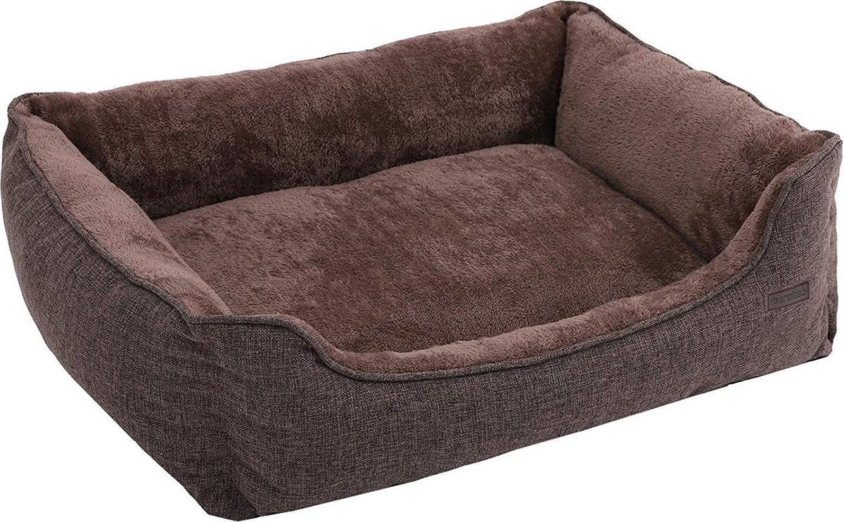 Nancy's Hondenmand - Afneembare hoes - Hondenkussen - Bruin - 90 x 25 x 75 cm