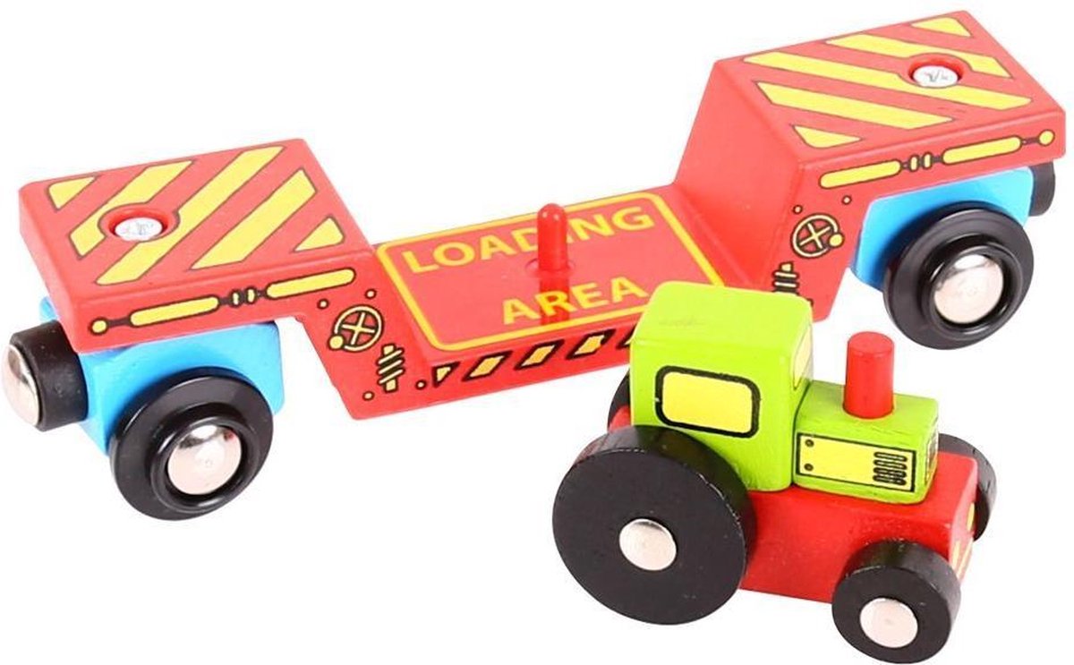 BigJigs Tractor Low Loader (4)
