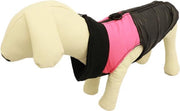 BODYWARMER MET ROZE STREEP VOOR DE HOND - L-L ( rug lengte 77 cm