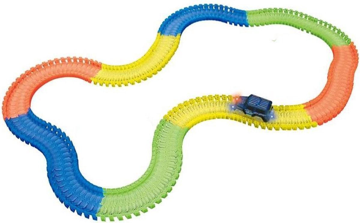 Luna Racebaanset Glow In The Dark 80-delig