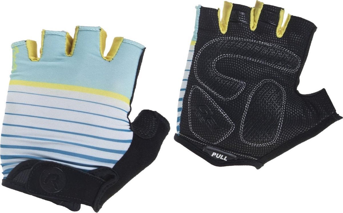 Rogelli Ds Wielerhandschoen Impress Turquoise/Geel XS