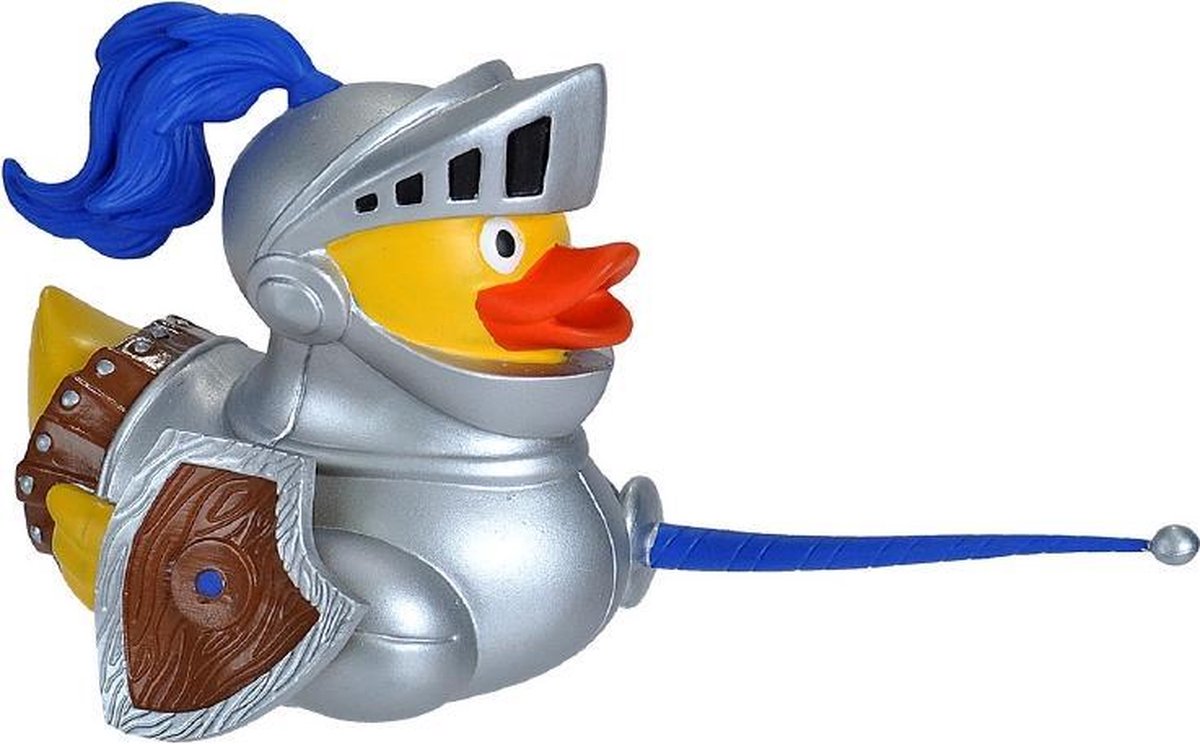 Badeendje Rubber Duck Ridder blauw
