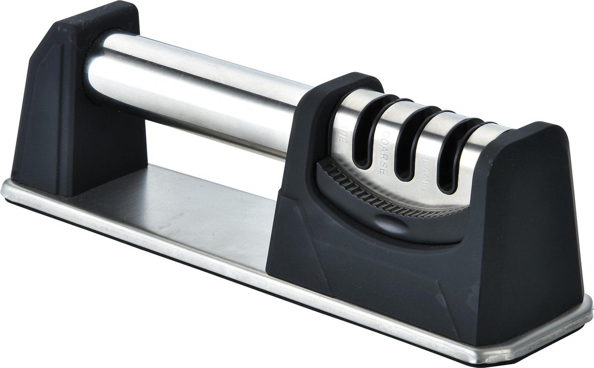 4cookz® drietraps messenslijper - doortrekslijper met 3 slijpstenen