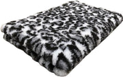 Vetbed Hondendeken - Dierenmat - Dierendeken - Luipaard Grijs - Latex Anti Slip - 150 x 100 cm - Machinewasbaar