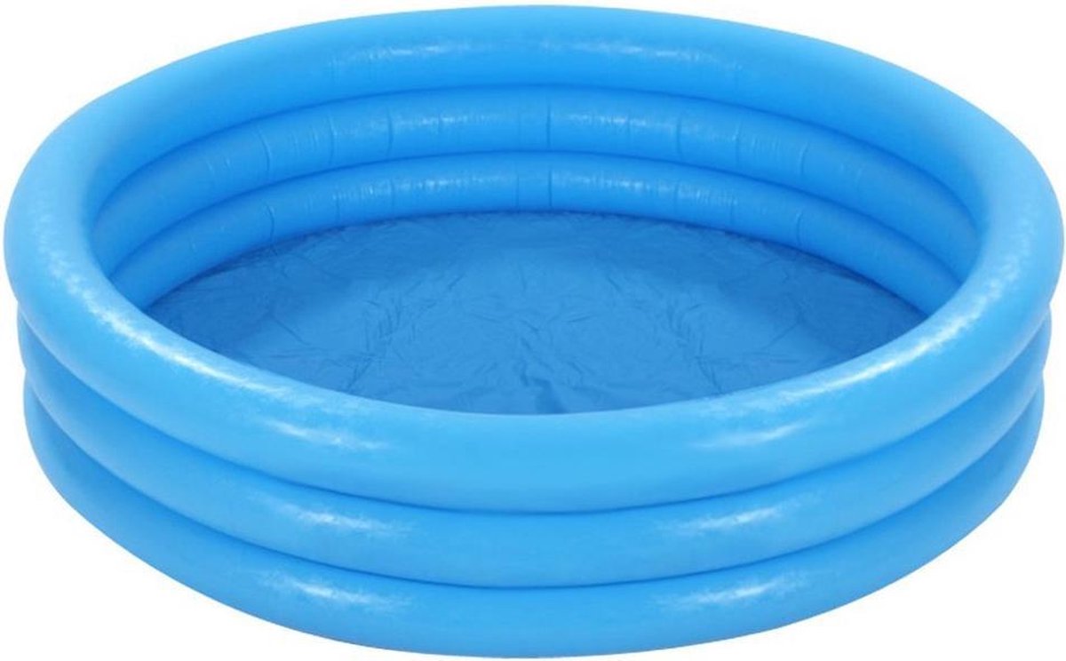 Intex Crystal Blue Opblaasbaar Zwembad - 3 Rings - 168 cm - Opblaaszwembad
