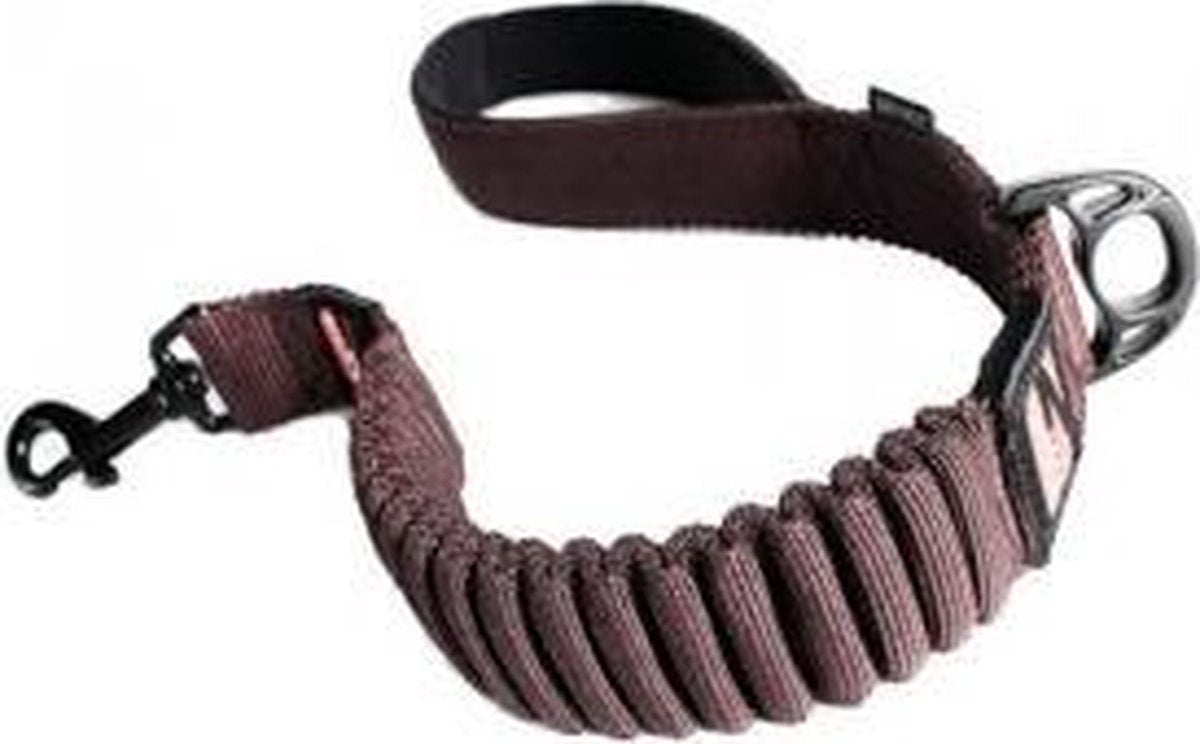 EzyDog Zero Shock - Korte Hondenriem - 64cm - Bruin
