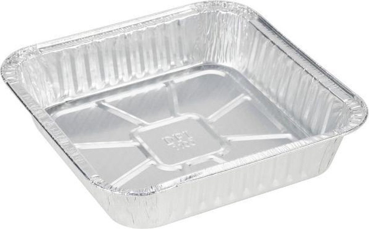 Aluminium vierkante voedsel containers