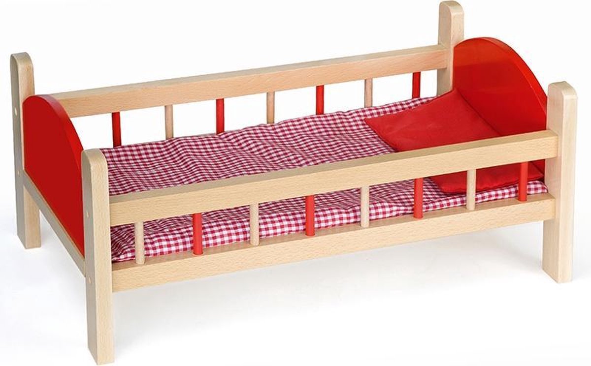 Vigatoys Poppenbed met dekbed