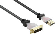 Renkforce HDMI / DVI Aansluitkabel 5.00 m RF-4212219 Vergulde steekcontacten