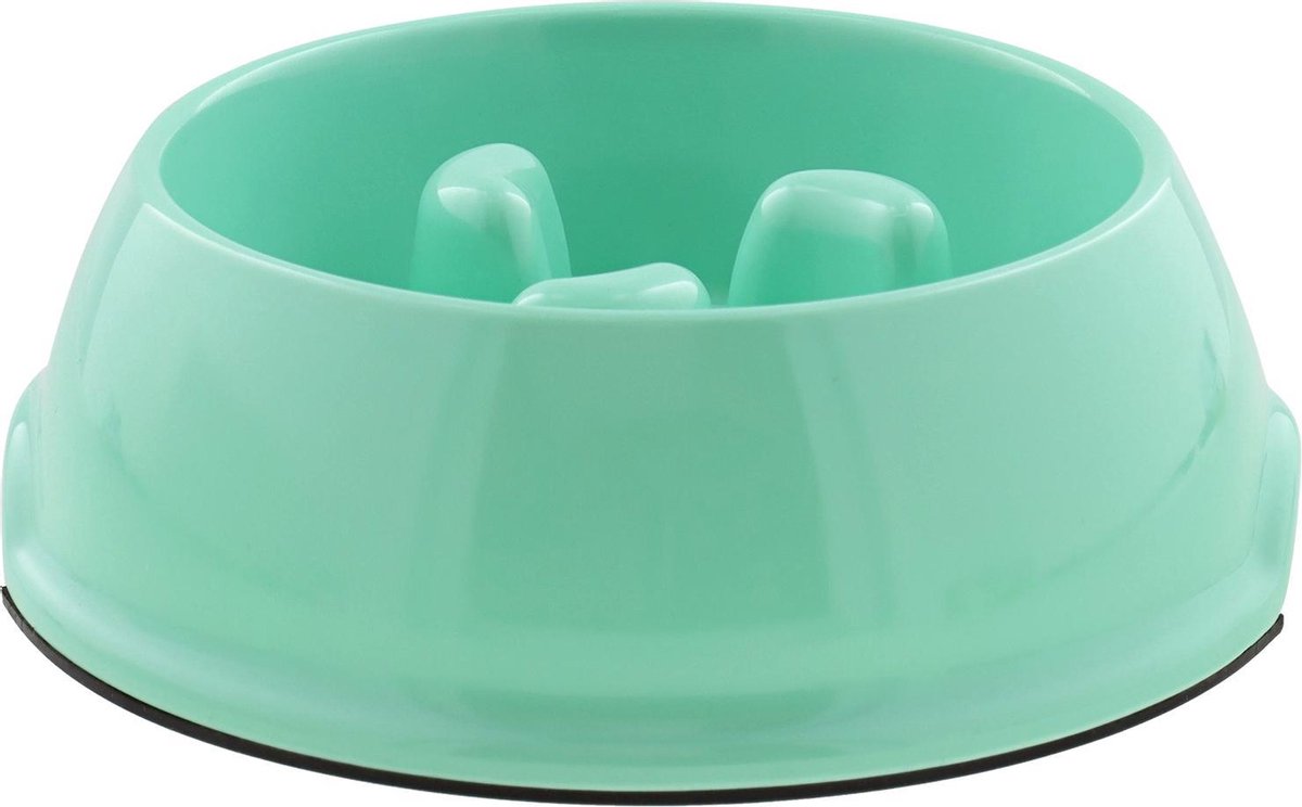 Anti Schrokbak Hond - Anti Schrokbak Kat - Voerbak Hond - Drinkbak Hond - Waterbak Hond - Slow Feeder - Melamine - 16 cm Doorsnede - L - 200 ml - Antischrok - Hondenvoerbak - Kattenvoerbak