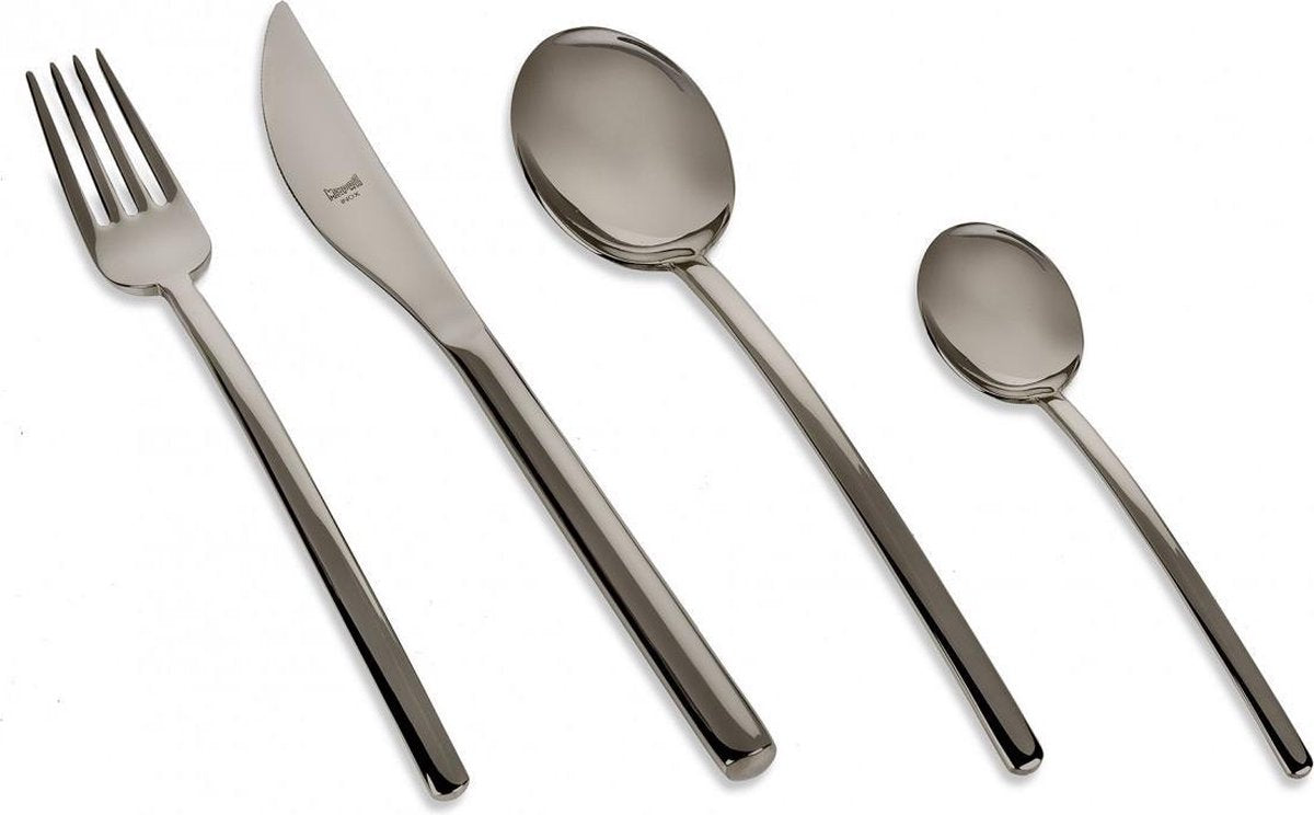Mepra Due Oro Nero (titanium) - 24-delige bestekset