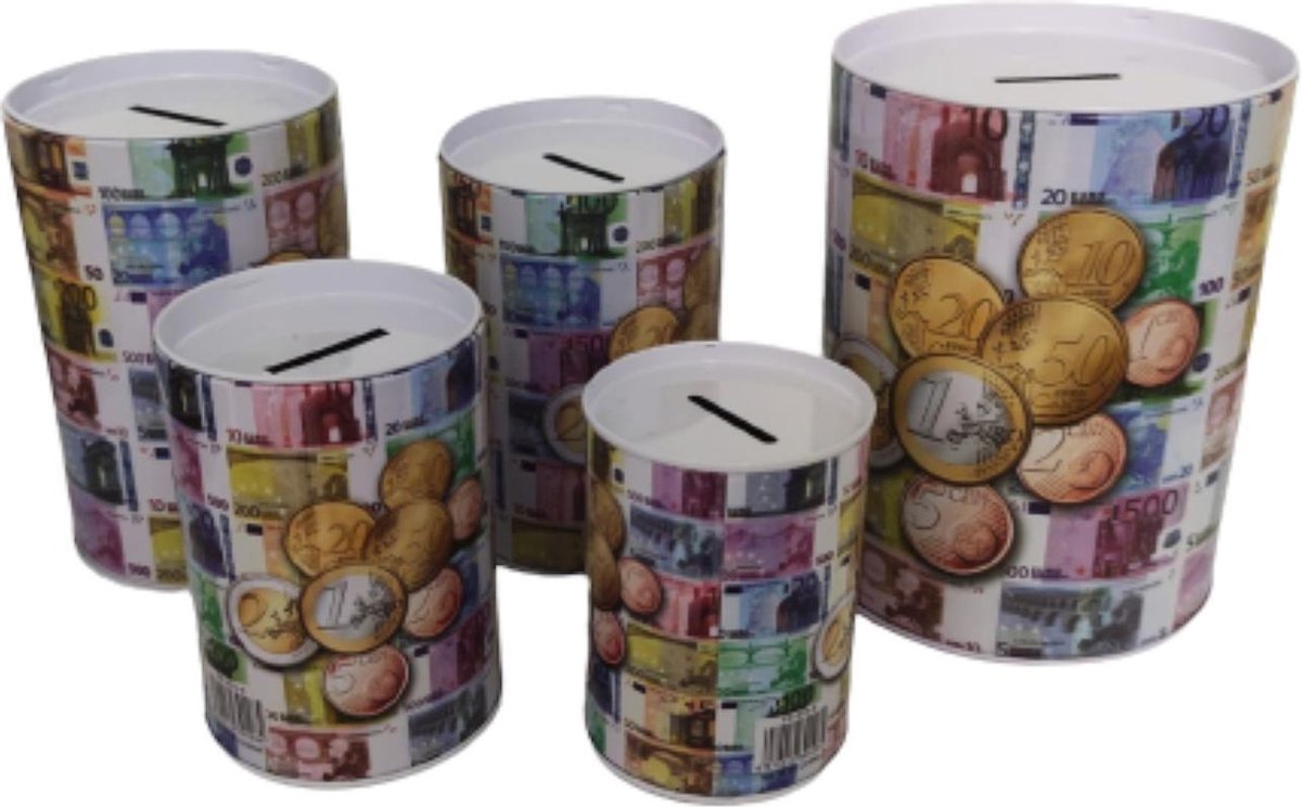 EDA Spaarpot Euro-Model - 5 Delig
