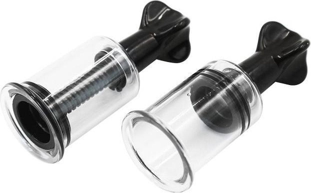 Twist Cups Zwarte Tepelzuigers (ook voor andere lichaamsdelen geschikt!) - L