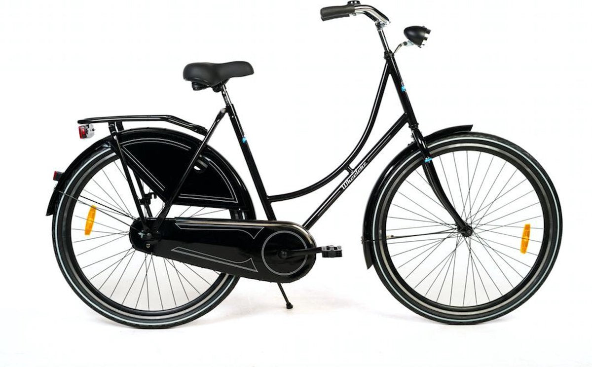 Wheelerz omafiets 28" 57cm glanszwart