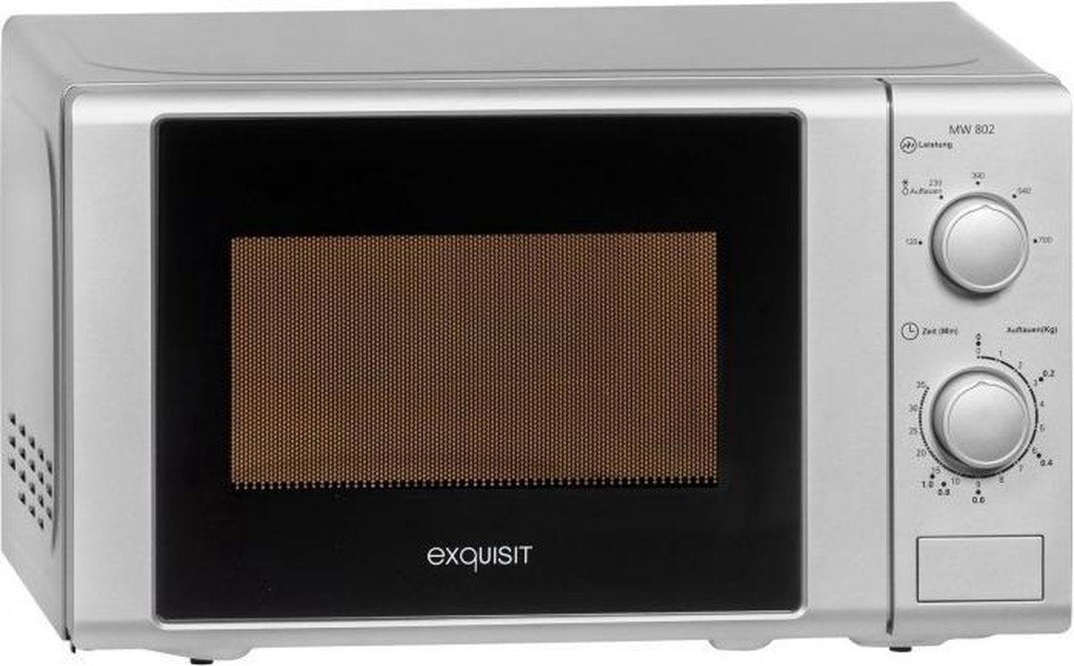 Exquisit MW 802 Silber Solo-Mikrowelle